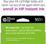 HP 951XL Cyan High-yield Ink Cartridge | Works with HP OfficeJet 8600, HP OfficeJet Pro 251dw, 276dw, 8100, 8610, 8620, 8630 Series | Eligible for Instant Ink | CN046AN - Image 3